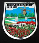 Souvenir-Aufkleber Keukenhof Holland Blumenpark Südholland Tulpen 80er Oldtimer