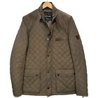 Knutsford Made In England Quilted Suede Cashmere Jacket Coggles Slim Size M 38