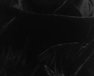 2.5 yd Black Velour Swimsuit FABRIC Spandex Lycra 4-way Stretch 50" wide px - Image 1 of 2