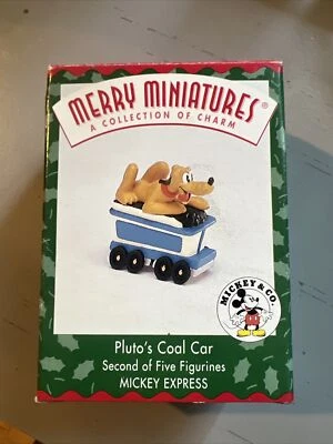 Hallmark - Disney (1998) Merry Miniatures Pluto’s Car Mickey Express Novo Na Caixa - Imagem 1 de 4