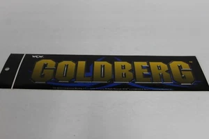 VINTAGE RETRO WCW NWO WWF WWE GOLDBERG BLUE BUMPER STICKER DECAL 1998 CA34 - Picture 1 of 2