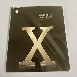 Apple Mac OS X Server 10.3 with unlimited clients key, Original 4 CD set w/Docs - Picture 1 of 4