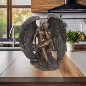 Lucifer Fallen Angel Bronze Effect Figurine Nemisis Now New & Boxed 16.5cm - Picture 1 of 8