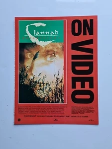 Clannad On Video 1990 MUSIC Album ADVERT 9X12" POSTER - Foto 1 di 1