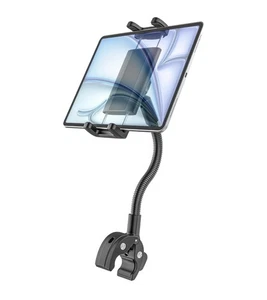 Spin Bike Tablet Holder, Gooseneck Tablet Holder for Wheelchair, Indoor Cycling - Afbeelding 1 van 8