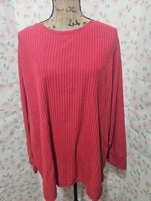 CROFT & BARROW, JUEGO DE PIJAMA CARDINAL MUJER NUEVO ROJO/BLANCO POLI 2 PIEZAS, TALLA XXL Foto 1 de 4