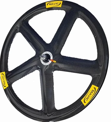 700C Carbon Fiber 5-spoke Bike Wheelset Disc /V Brack Suitable for Road Bicycles - Image 1 of 3