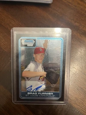 2006 Bowman Chrome Draft #DP79 Brad Furnish Auto Cardinals autograph rc rookie - Image 1 of 4