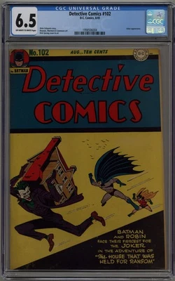 DETECTIVE COMICS #102 CGC 6,5 PÁGINAS BLANCO ROTO A BLANCO DC COMICS 1945 Foto 1 de 2