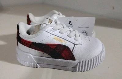 Puma 384767-01 Carina Winter Plaid Infant Girls Sneakers Shoes Casual Size 4 C - Image 1 of 4