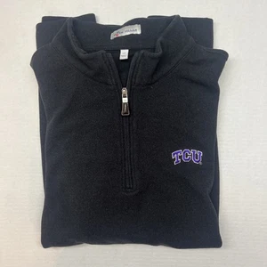 Pullover Peter Millar Para Hombres Talla XL TCU Ranas Cornudas Negro 1/4 Cremallera - Imagen 1 de 12