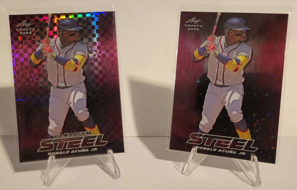 2023 Leaf Trinity Mega Box - Ronald Acuna Jr Steel - Set Of 10 - Image 1 of 4