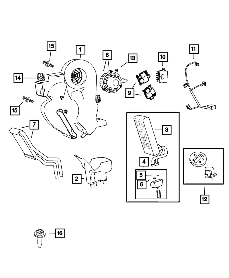 Genuine Mopar A/C Expansion Valve Kit 68147013AA - Image 1 of 1