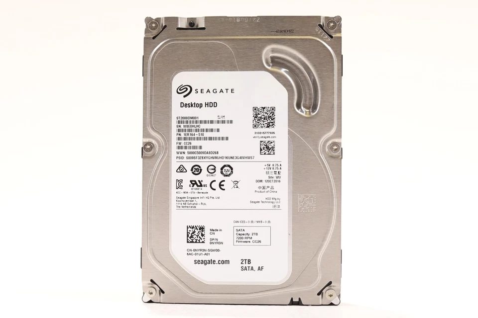 Dell ST2000DM001 2TB 3.5" 6Gb/s 64MB 7.2K RPM SATA HDD Dell P/N: 0NYR3N Tested - Image 1 of 2