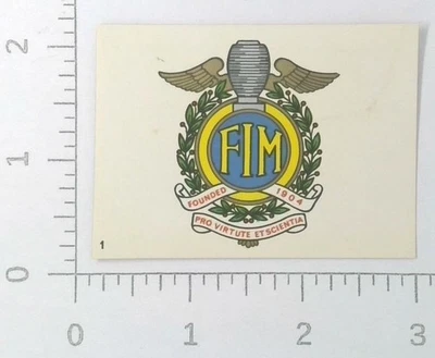 Vintage Panini Moto 2000 FIM Motorcycle Racing Advertising Sticker Decal - Image 1 of 2