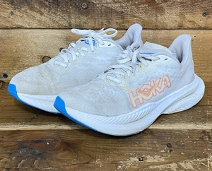 Zapatos para correr Hoka One One Mach 6 para mujer talla 7 blancos con cordones 1147810 - Imagen 1 de 10
