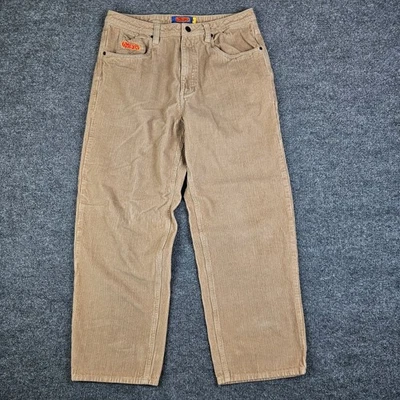 Empyre Corduroy Pants Men's 32x29 Loose Baggy Tan Y2K Relaxed Fit Skater - Image 1 of 4