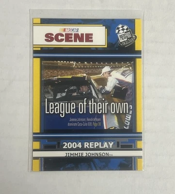 JIMMIE JOHNSON 2004 PRESS PASS-LEAGUE OF THEIR OWN-NASCAR RACING CARD- #82 - Image 1 of 2