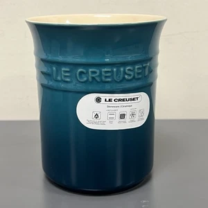 Le Creuset Deep Teal Steinzeug Utensil Topf Halter 1L Neu mit Etikett - Bild 1 von 9