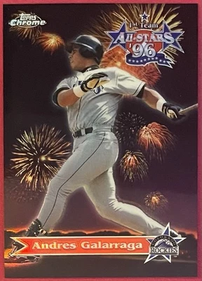 Andres Galarraga 1997 Topps Chrome All Stars Refractor #AS4 Rockies - Image 1 of 2