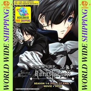 Black Butler Kuroshitsuji Complete Boxset Anime DVD (Season 1-4) + Movie + 9 OVA - Picture 1 of 7