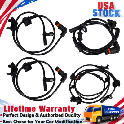 2-Pair Front & Rear ABS Wheel Speed Sensor for 2006-2010 Dodge Charger 3.5L 5.7L - Image 1 of 4