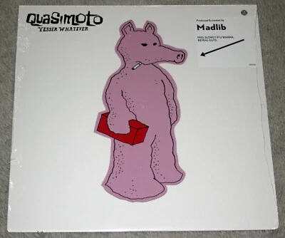 Quasimoto Yessir Whatever Pink Sticker Black Vinyl Madlib Stones Throw /300 OOP - Image 1 of 4