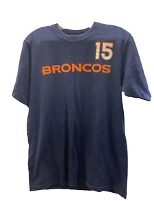 REEBOK Denver Broncos NFL Navy T-Shirt TIM TEBOW #15