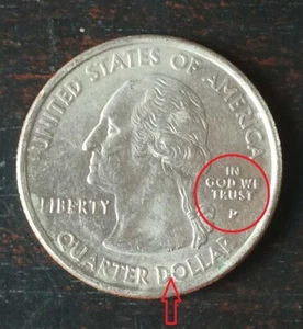 2001 P Vermont State Quarter ERRORS DDO & Die Chip - Picture 1 of 4