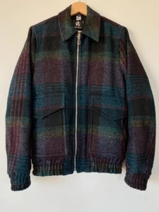 Paul Smith PS Buffalo Check Plaid Wool/Mohair Bomber Jacket Multicolor Men's XS - Picture 1 of 11