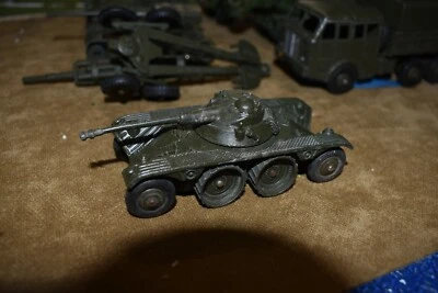 Dinky France Military 80A Panhard EBR armored car Early vers Complete some wear - Image 1 of 3