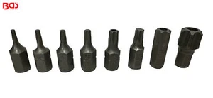 BGS Bit T-Profil TORX Antrieb 10 mm (3/8") 30 mm lang T10 - T70 mit ohne Bohrung - Bild 1 von 1