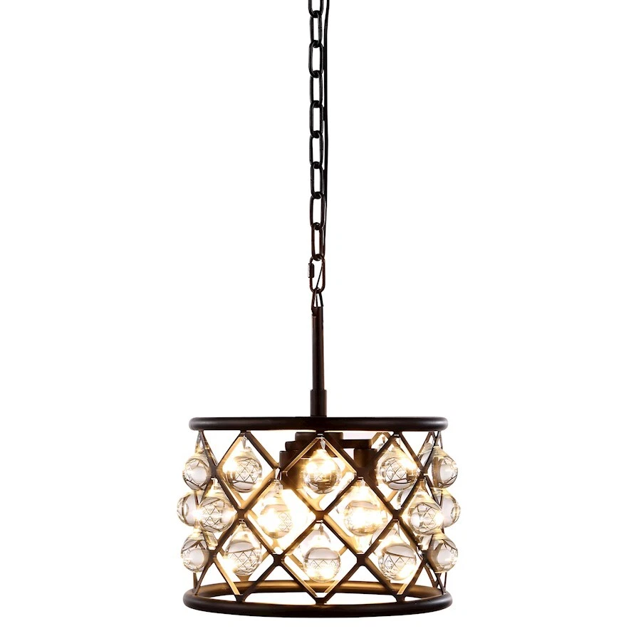 Urban Classic 1213 Madison 3 Light 12" Royal Cut Pendant, Brown - 1213D12MB-RC - Image 1 of 1
