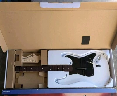 RockBand 4 Wireless White Fender Stratocaster Guitar PlayStation PS4 PS5  - Image 1 of 4