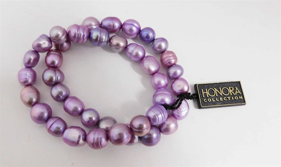 Nuevas 2 pulseras Honora lavanda púrpura perla Foto 1 de 1