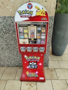 Pokemon Themed Coin operated vending machine for card or stickers. + 600 cards. - Picture 1 of 3