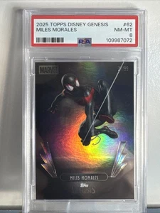 2025 Topps Disney Genesis Miles Morales /99 PSA 8 - Picture 1 of 2