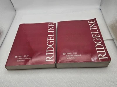 2009 2010 Honda Ridgeline Service Shop Manual Book OEM Vol. 1 + 2 Set of 2 Foto 1 de 4