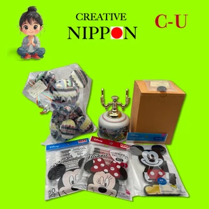 Disney Mickey Minnie Set5 Plush Cotton Swabs Stand Smartphone Holder Japan New - Picture 1 of 23