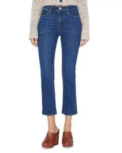 Pantalones de mezclilla para mujer FRAME talla 25 Le tiro alto recto orquídea - Imagen 1 de 5