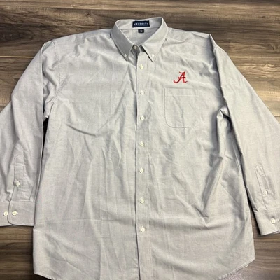 Camisa Alabama Para Hombre XL Gris Con Botones Manga Larga Foto 1 de 4