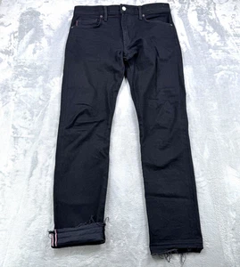 Hiroshi Kato The Pen Slim Jeans Mens 32 Black Raw Selvedge Indigo Made USA Pants - Picture 1 of 20