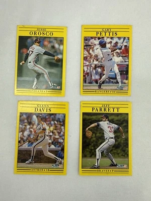 4张棒球卡套装:Fleer '91 — 第 1/2 张图片