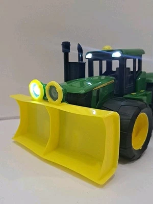 John Deere Licensed Tomy Gear Force Earth Moving Tractor Toy EX2 5AZ Read  - Image 1 of 4