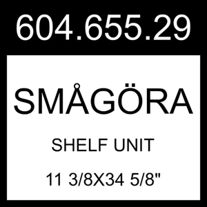 IKEA SMÅGÖRA Regal weiß 11 3/8x34 5/8" 604.655.29 - Bild 1 von 1