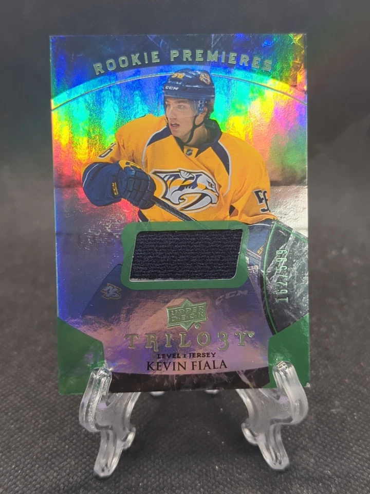2015-16 Upper Deck Trilogy JERSEY Kevin Fiala /599 Nashville Predators #108 - Image 1 of 2