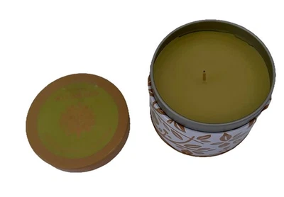 THYMES WILDWOOD FIDDLEHEAD FERN & CRABAPPLE FRAGRANCE CANDLE~METAL TIN 6.5 OZ - Image 1 of 4
