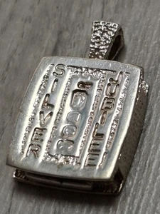 Colgante lingote vintage de plata de ley Queen Jubilee - Imagen 1 de 6