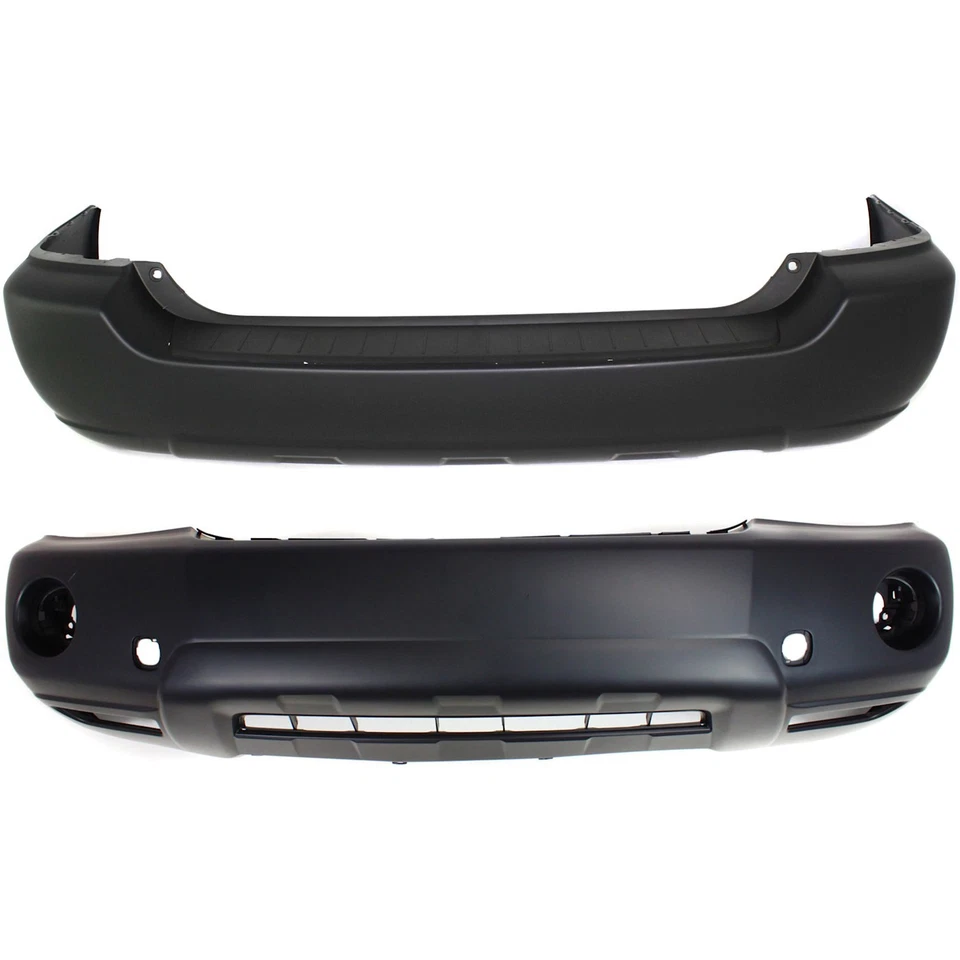 Front & Rear Bumper Cover Set For 2004-2007 Toyota Highlander Primed Plastic - Image 1 of 4
