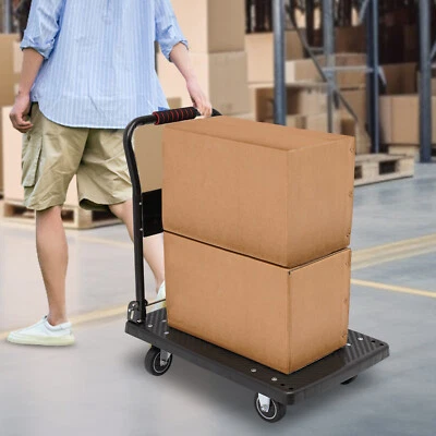 Transportwagen Plattformwagen Handwagen Rollwagen Klappbar Max. 330lbs 150kg - Bild 1 von 4